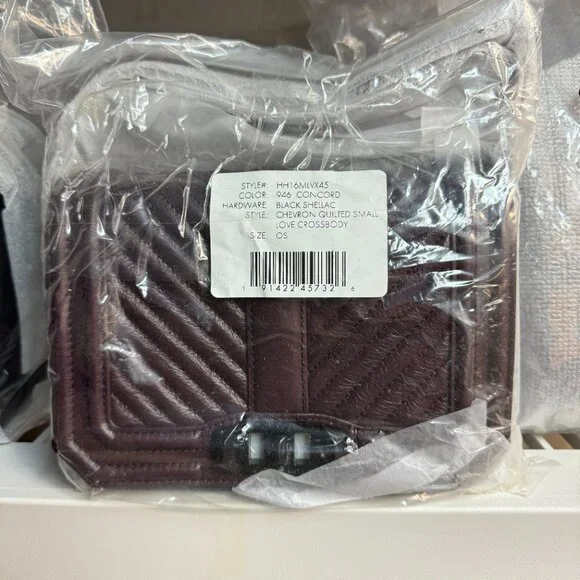 Rebecca Minkoff Small Love Leather Crossbody Bag - Concord - Picture 6 of 6